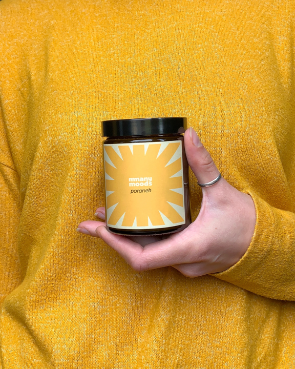 orzeźwiająca świeca sojowa o zapachu bergamotki