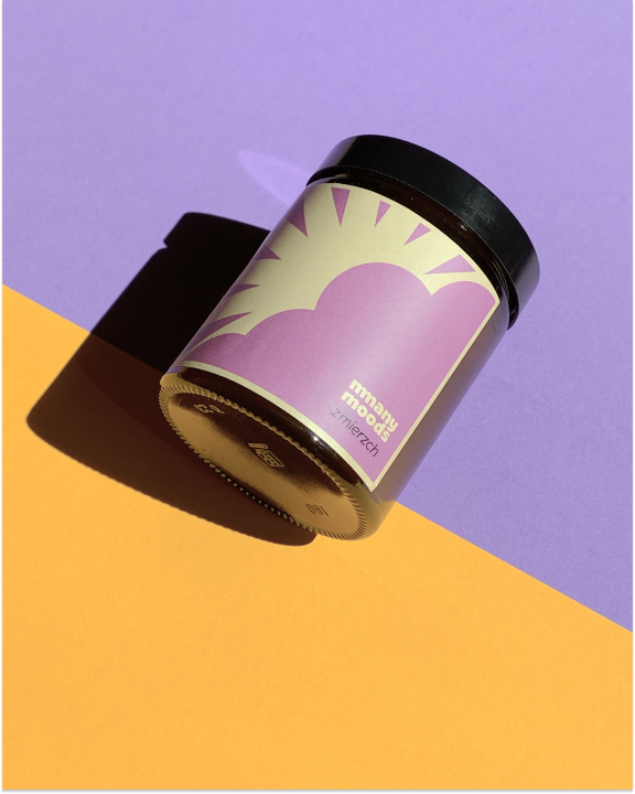 słodka świeca sojowa