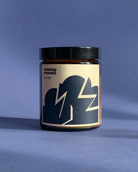 naturalna świeca sojowa o zapachu soli morskiej i szałwii