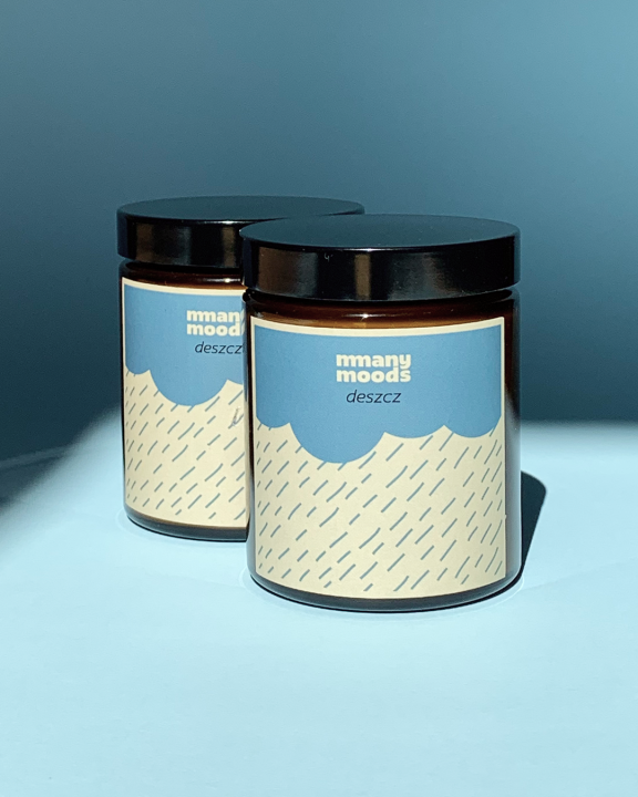 otulająca świeca sojowa o kojącym zapachu