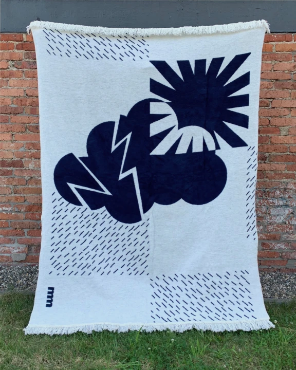 koc tkany żakardowy polski design